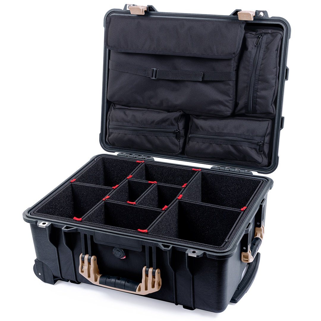 Pelican 1560 Black-Desert Tan: Durable & Chic