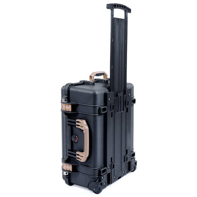 Pelican 1560 Case, Black with Desert Tan Handles & Latches ColorCase