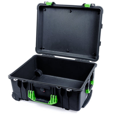 Pelican 1560 Case, Black with Lime Green Handles & Latches None (Case Only) ColorCase 015600-0000-110-300