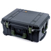 Pelican 1560 Case, Black with OD Green Handles & Latches ColorCase