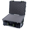 Pelican 1560 Case, Black with OD Green Handles & Latches Pick & Pluck Foam with Convolute Lid Foam ColorCase 015600-0001-110-130