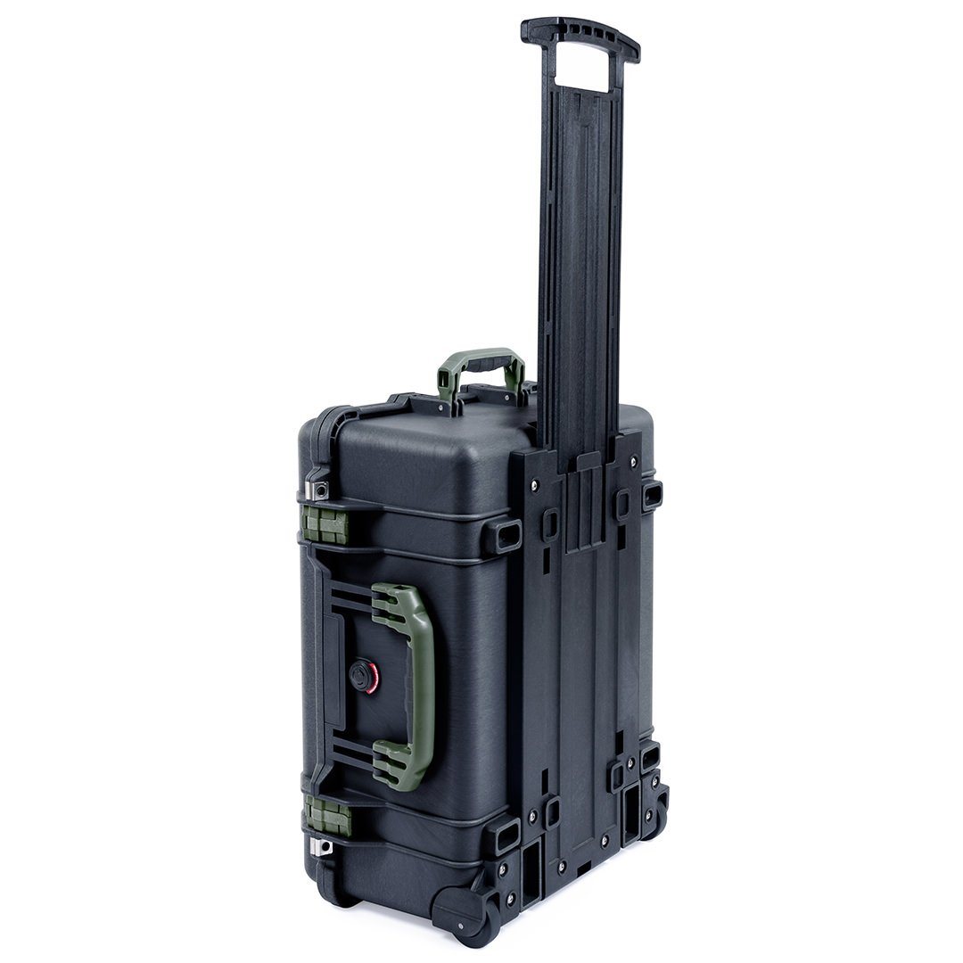 Pelican 1560 Case, Black with OD Green Handles &amp; Latches ColorCase 