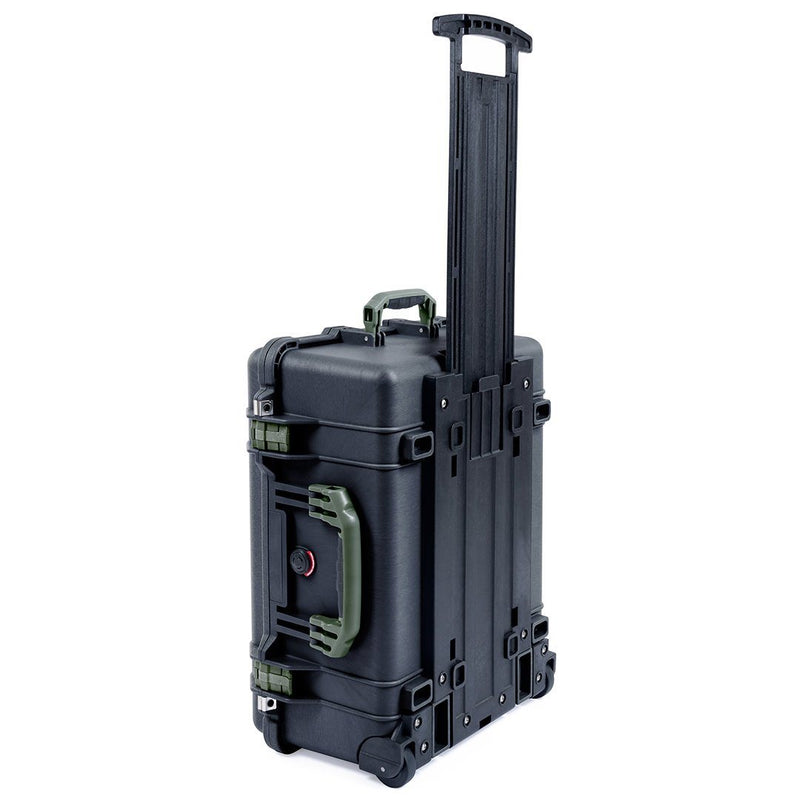 Pelican 1560 Case, Black with OD Green Handles & Latches ColorCase 