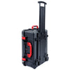 Pelican 1560 Case, Black with Red Handles & Latches ColorCase