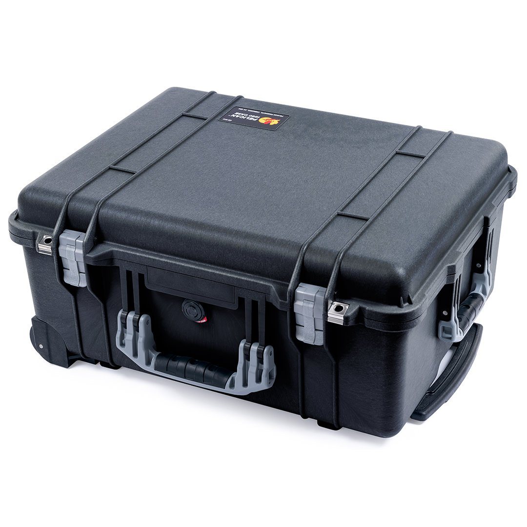 Pelican 1560 Case, Black with Silver Handles &amp; Latches ColorCase 