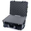 Pelican 1560 Case, Black with Silver Handles & Latches Pick & Pluck Foam with Convolute Lid Foam ColorCase 015600-0001-110-180