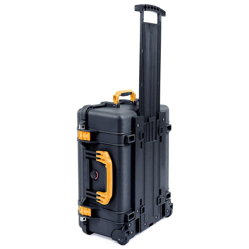 Pelican 1560 Case, Black with Yellow Handles & Latches ColorCase 