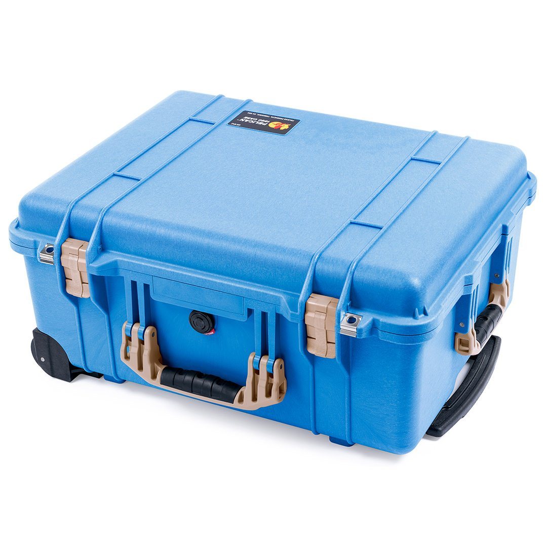 Pelican 1560 Case, Blue with Desert Tan Handles & Latches ColorCase 