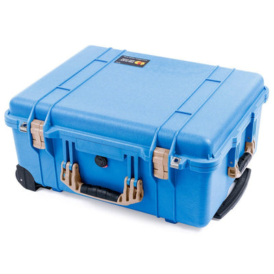 Pelican 1560 Case, Blue with Desert Tan Handles & Latches ColorCase