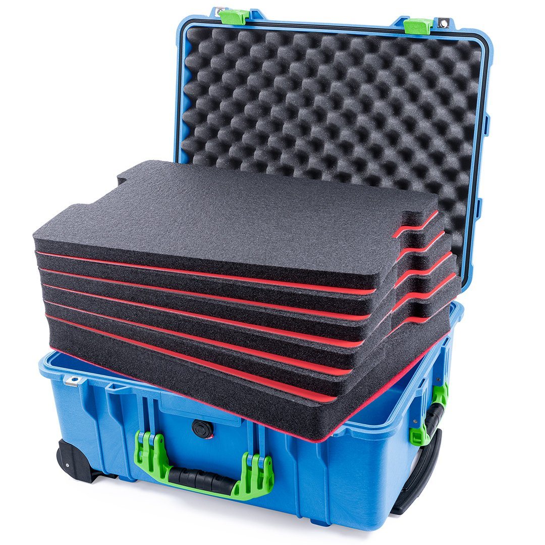 Pelican 1560 Blue-Lime Green: Vivid & Secure