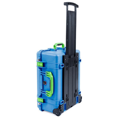 Pelican 1560 Case, Blue with Lime Green Handles & Latches ColorCase