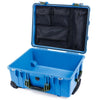 Pelican 1560 Case, Blue with OD Green Handles & Latches Mesh Lid Organizer Only ColorCase 015600-0100-120-130