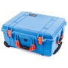 Pelican 1560 Case, Blue with Orange Handles & Latches ColorCase