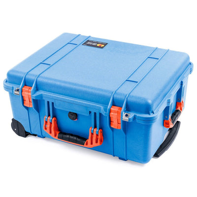 Pelican 1560 Case, Blue with Orange Handles & Latches ColorCase