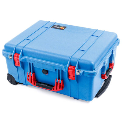 Pelican 1560 Case, Blue with Red Handles & Latches ColorCase