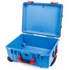 Pelican 1560 Case, Blue with Red Handles & Latches None (Case Only) ColorCase 015600-0000-120-320