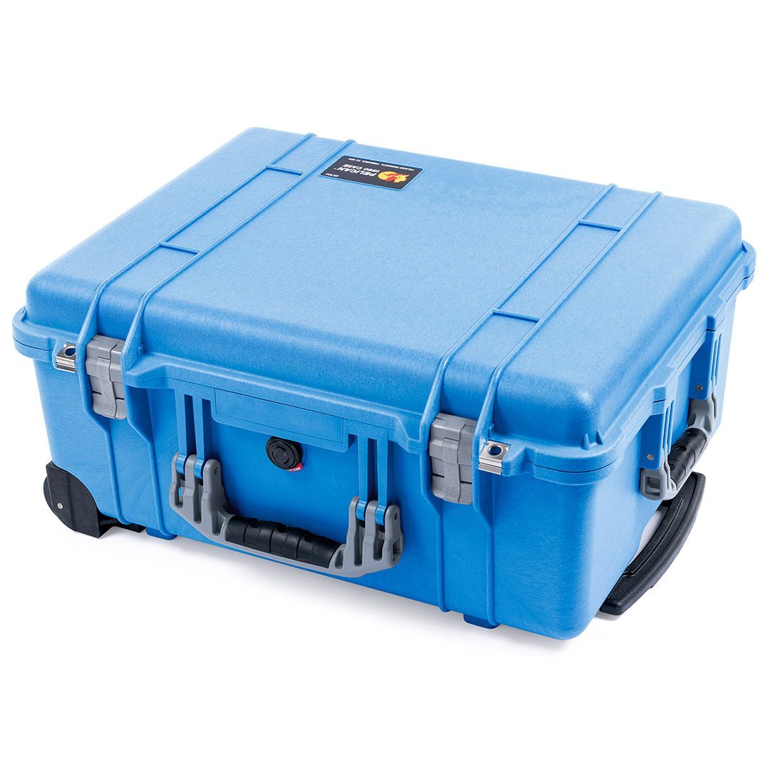 Pelican 1560 Case, Blue with Silver Handles & Latches ColorCase 