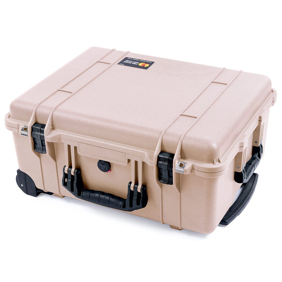 Pelican 1560 Case, Desert Tan with Black Handles &amp; Latches ColorCase 