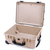 Pelican 1560 Case, Desert Tan with Black Handles & Latches None (Case Only) ColorCase 015600-0000-310-110