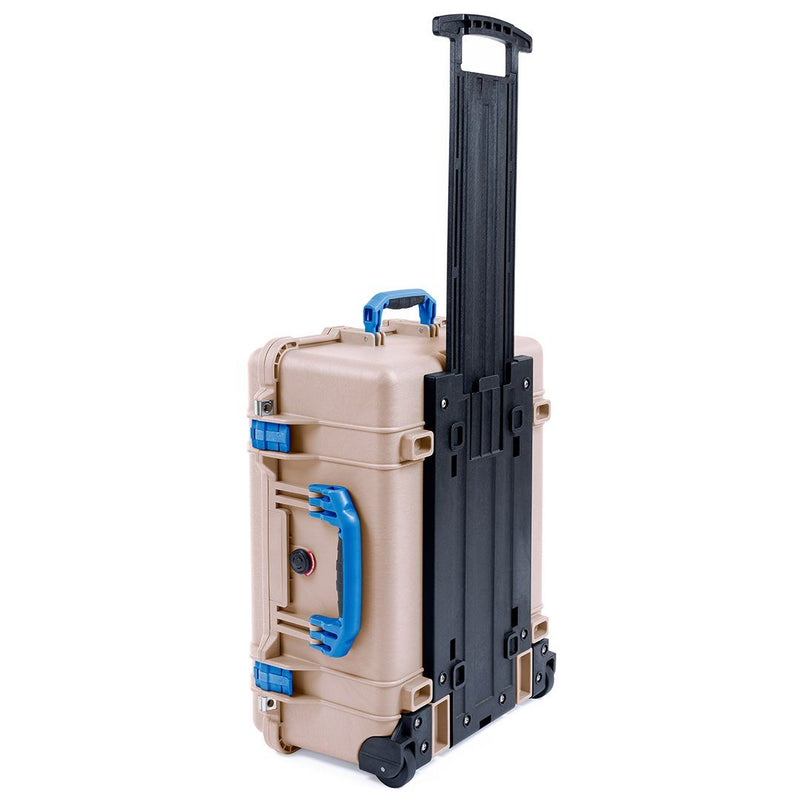 Pelican 1560 Case, Desert Tan with Blue Handles & Latches ColorCase 