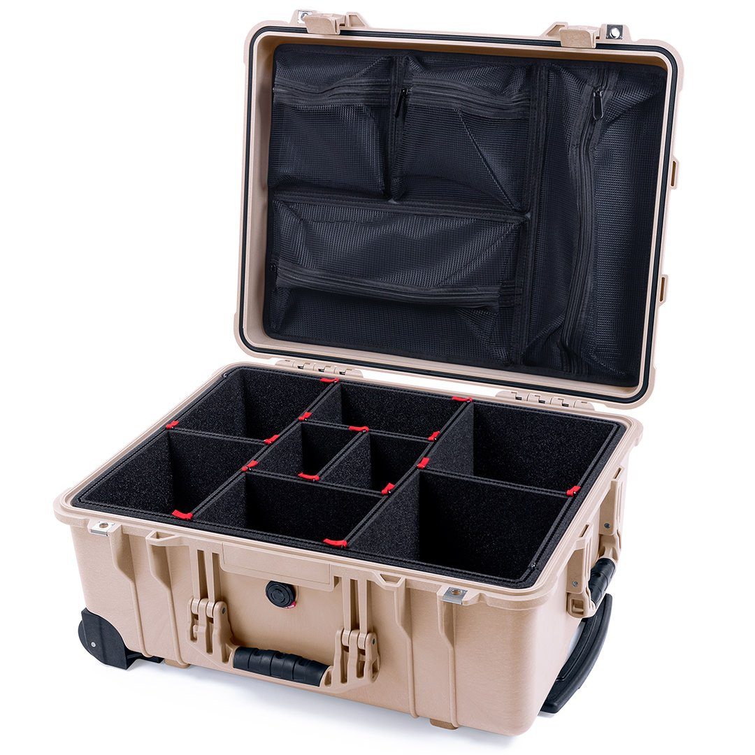 Padded Grey Dividers With Lid Foam For Pelican 1560 Case - Customizable Organizer For Camera Gear