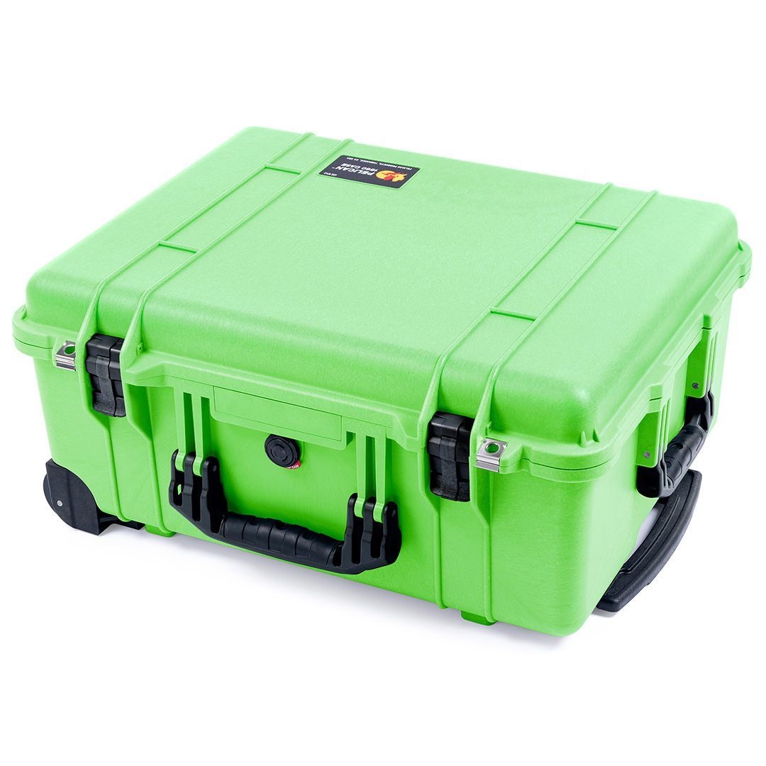 Pelican 1560 Case, Lime Green with Black Handles & Latches ColorCase 