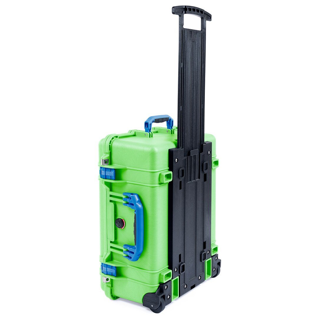 Pelican 1560 Case, Lime Green with Blue Handles &amp; Latches ColorCase 
