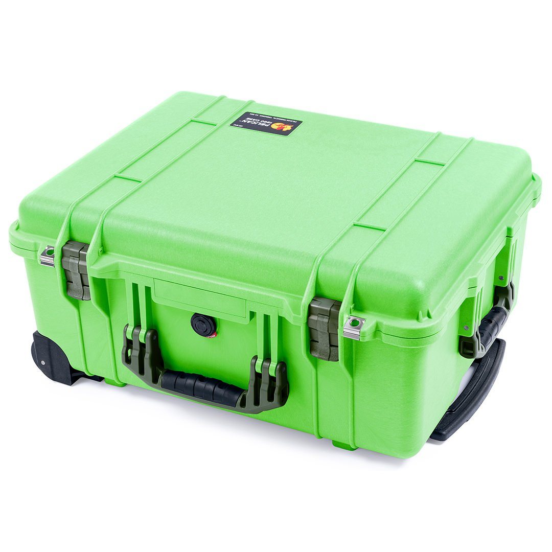 Pelican 1560 Case, Lime Green with OD Green Handles & Latches ColorCase 
