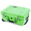 Pelican 1560 Case, Lime Green with Silver Handles & Latches ColorCase