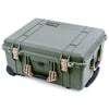 Pelican 1560 Case, OD Green with Desert Tan Handles & Latches ColorCase