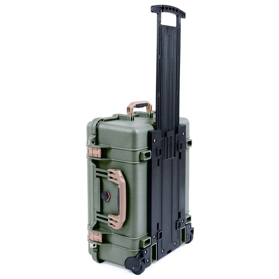 Pelican 1560 Case, OD Green with Desert Tan Handles &amp; Latches ColorCase 