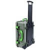 Pelican 1560 Case, OD Green with Lime Green Handles & Latches ColorCase