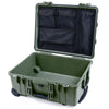 Pelican 1560 Case, OD Green Mesh Lid Organizer Only ColorCase 015600-0100-130-130