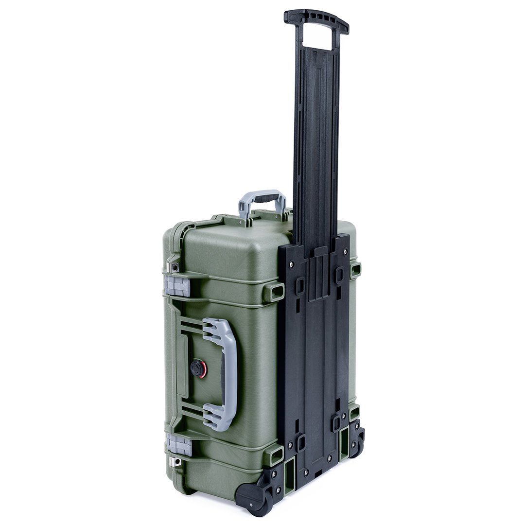 Pelican 1560 Case, OD Green with Silver Handles &amp; Latches ColorCase 