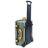 Pelican 1560 Case, OD Green with Yellow Handles & Latches ColorCase