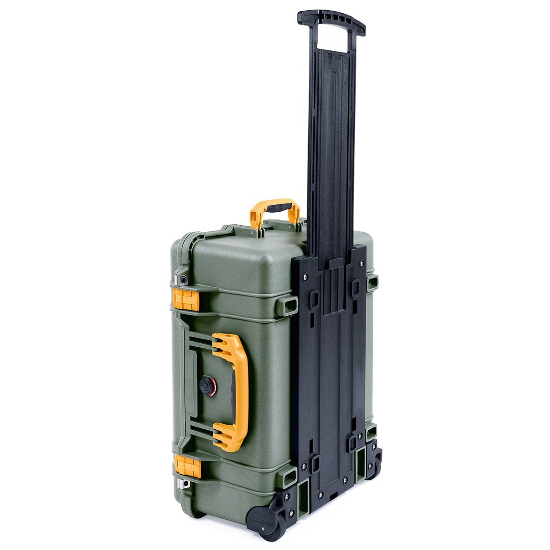 Pelican 1560 Case, OD Green with Yellow Handles &amp; Latches ColorCase 