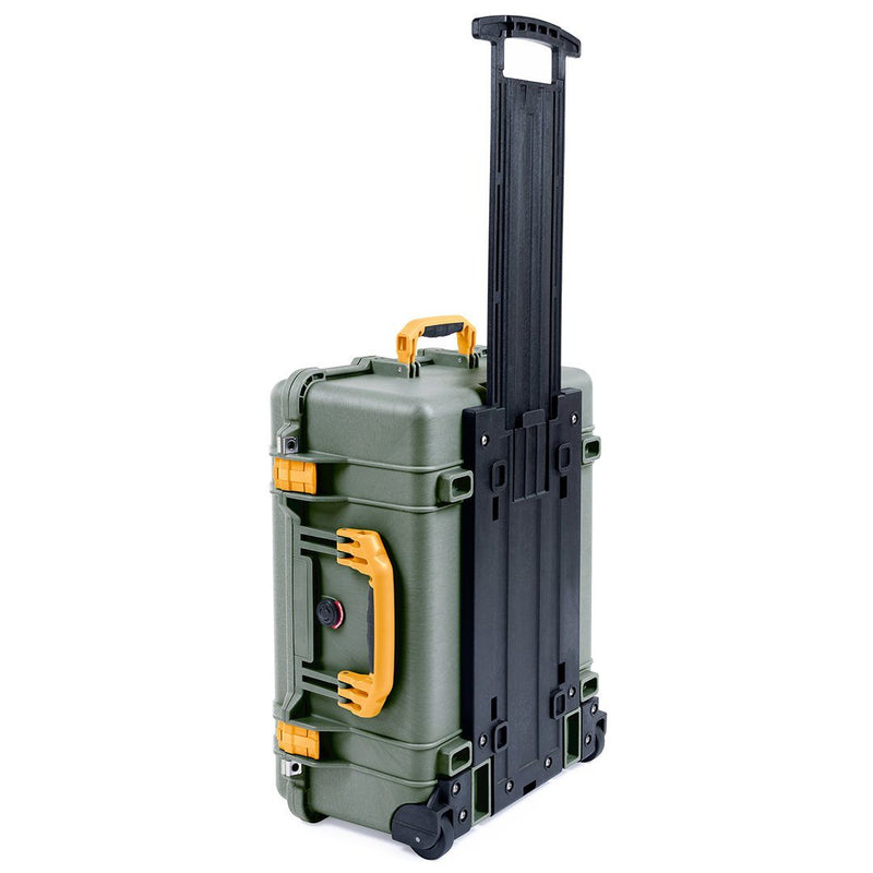 Pelican 1560 Case, OD Green with Yellow Handles & Latches ColorCase 