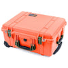 Pelican 1560 Case, Orange with OD Green Handles & Latches ColorCase