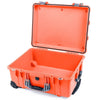 Pelican 1560 Case, Orange with Silver Handles & Latches None (Case Only) ColorCase 015600-0000-150-180
