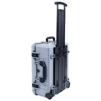 Pelican 1560 Case, Silver with Black Handles & Latches ColorCase