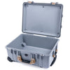 Pelican 1560 Case, Silver with Desert Tan Handles & Latches None (Case Only) ColorCase 015600-0000-180-310