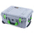 Pelican 1560 Case, Silver with Lime Green Handles & Latches ColorCase 