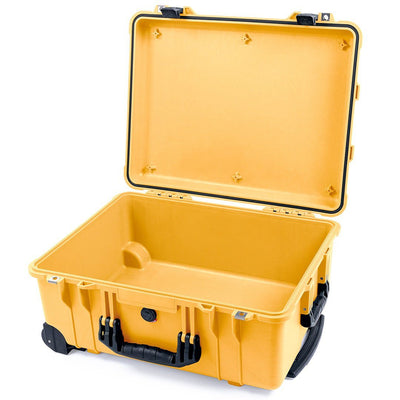 Pelican 1560 Case, Yellow with Black Handles & Latches None (Case Only) ColorCase 015600-0000-240-110