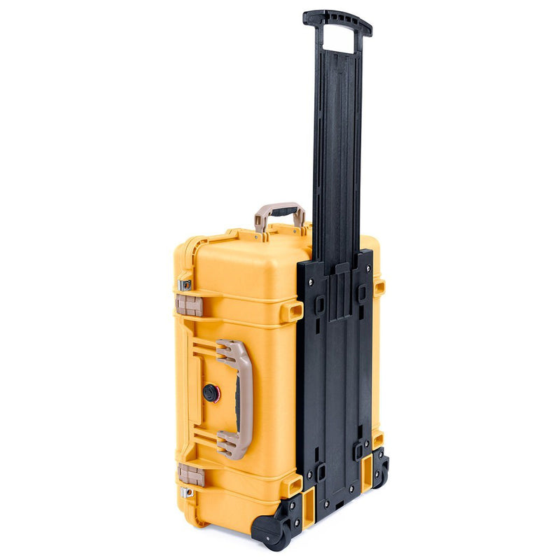 Pelican 1560 Case, Yellow with Desert Tan Handles & Latches ColorCase 