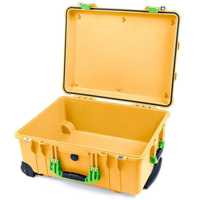 Pelican 1560 Case, Yellow with Lime Green Handles & Latches None (Case Only) ColorCase 015600-0000-240-300