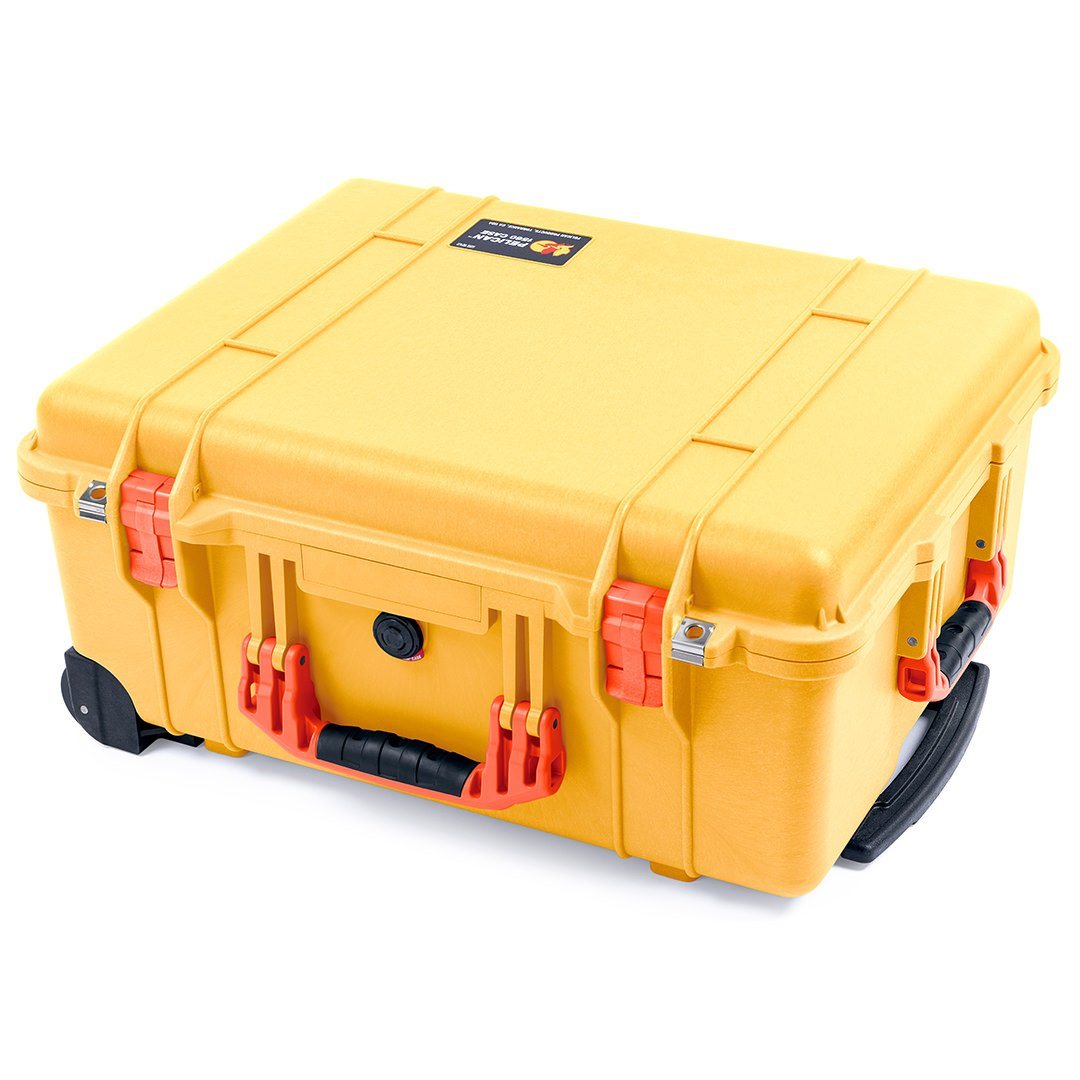 Pelican 1560 Case, Yellow with Orange Handles &amp; Latches ColorCase 
