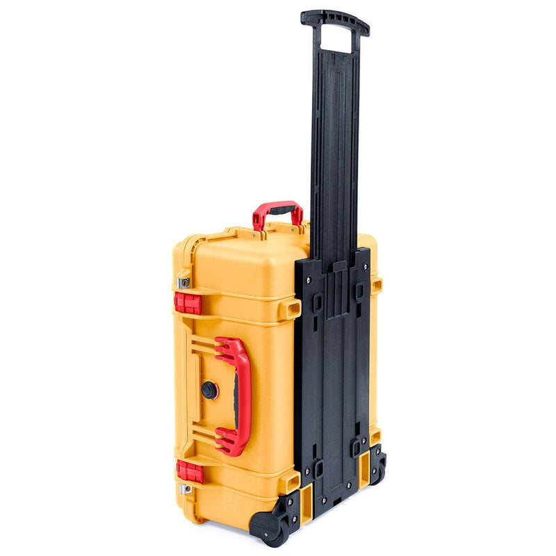 Pelican 1560 Case, Yellow with Red Handles & Latches ColorCase 