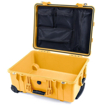 Pelican 1560 Case, Yellow Mesh Lid Organizer Only ColorCase 015600-0100-240-240