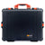 Pelican 1600 Case, Black with Orange Handle & Latches ColorCase 