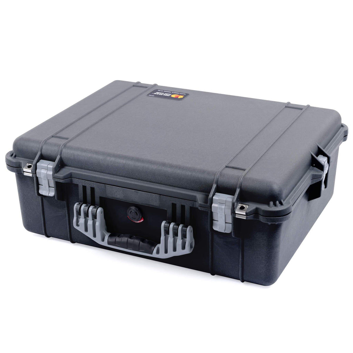 Pelican 1600 Case, Black with Silver Handle &amp; Latches ColorCase 